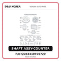 SHAFT ASSY-COUNTER
