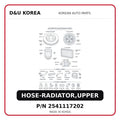 HOSE-RADIATOR,UPPER