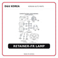 RETAINER-FR LAMP