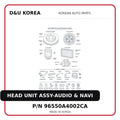 HEAD UNIT ASSY-AUDIO & NAVI
