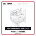 UNIT ASSY-MEMORY POWER SEAT