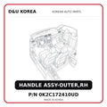 HANDLE ASSY-OUTER,RH