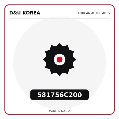 Genuine Mobis 581756C200  for Korean vehicles | D&U Korea