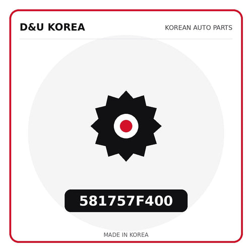 Genuine Mobis 581757F400  for Korean vehicles | D&U Korea