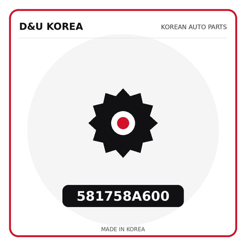 Genuine Mobis 581758A600  for Korean vehicles | D&U Korea