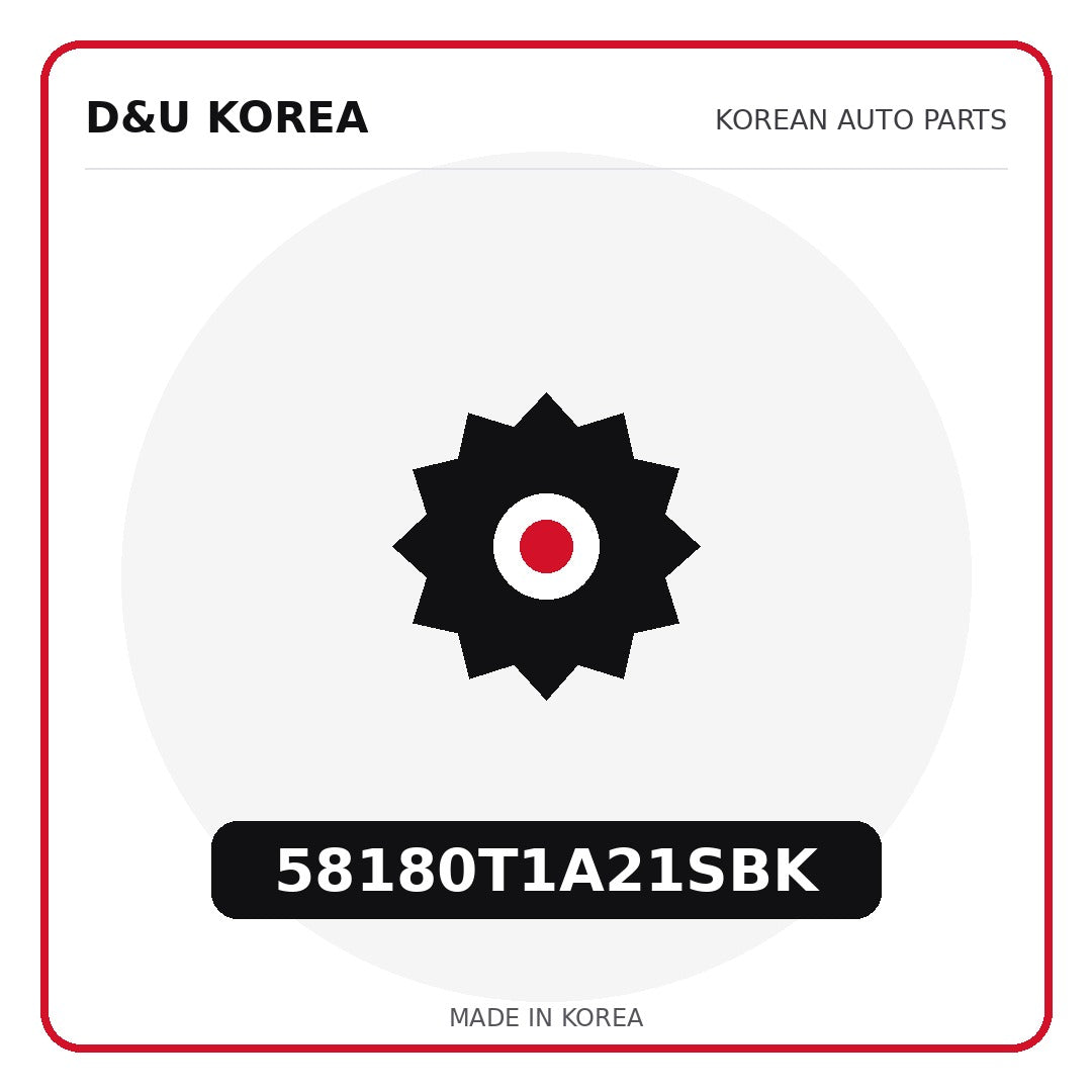 Genuine Mobis 58180T1A21SBK  for Korean vehicles | D&U Korea