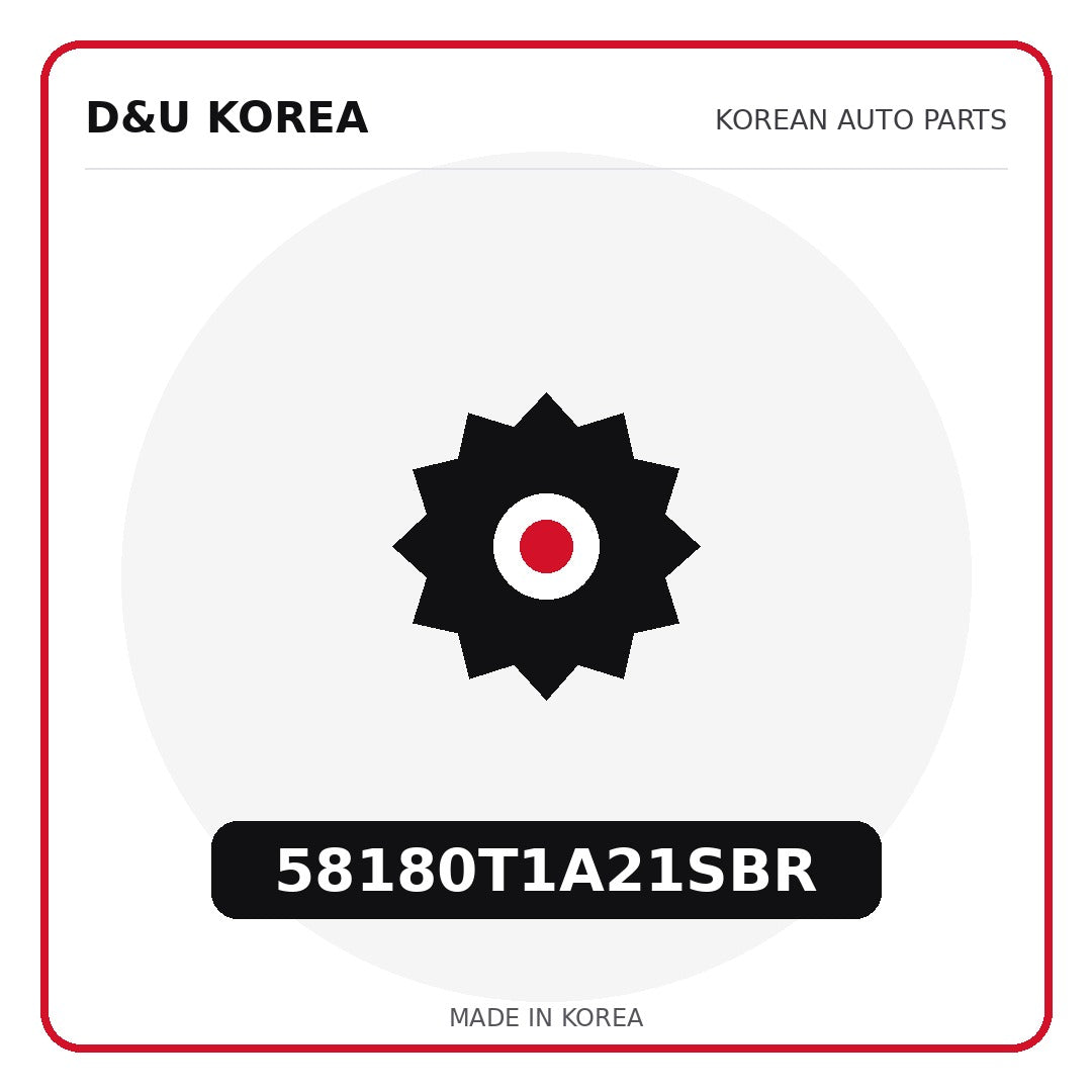 Genuine Mobis 58180T1A21SBR  for Korean vehicles | D&U Korea