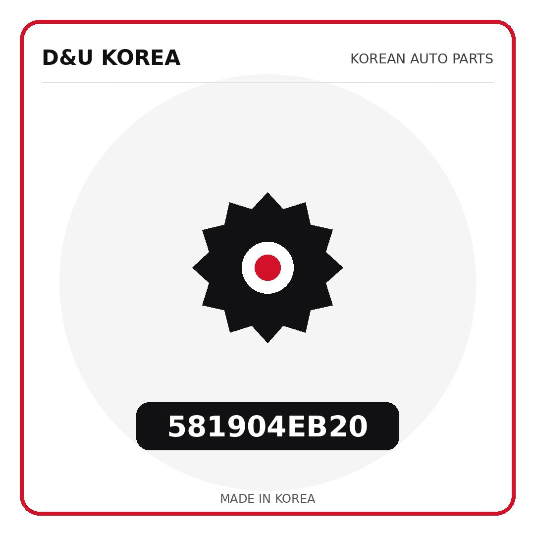Genuine Mobis 581904EB20  for Korean vehicles | D&U Korea