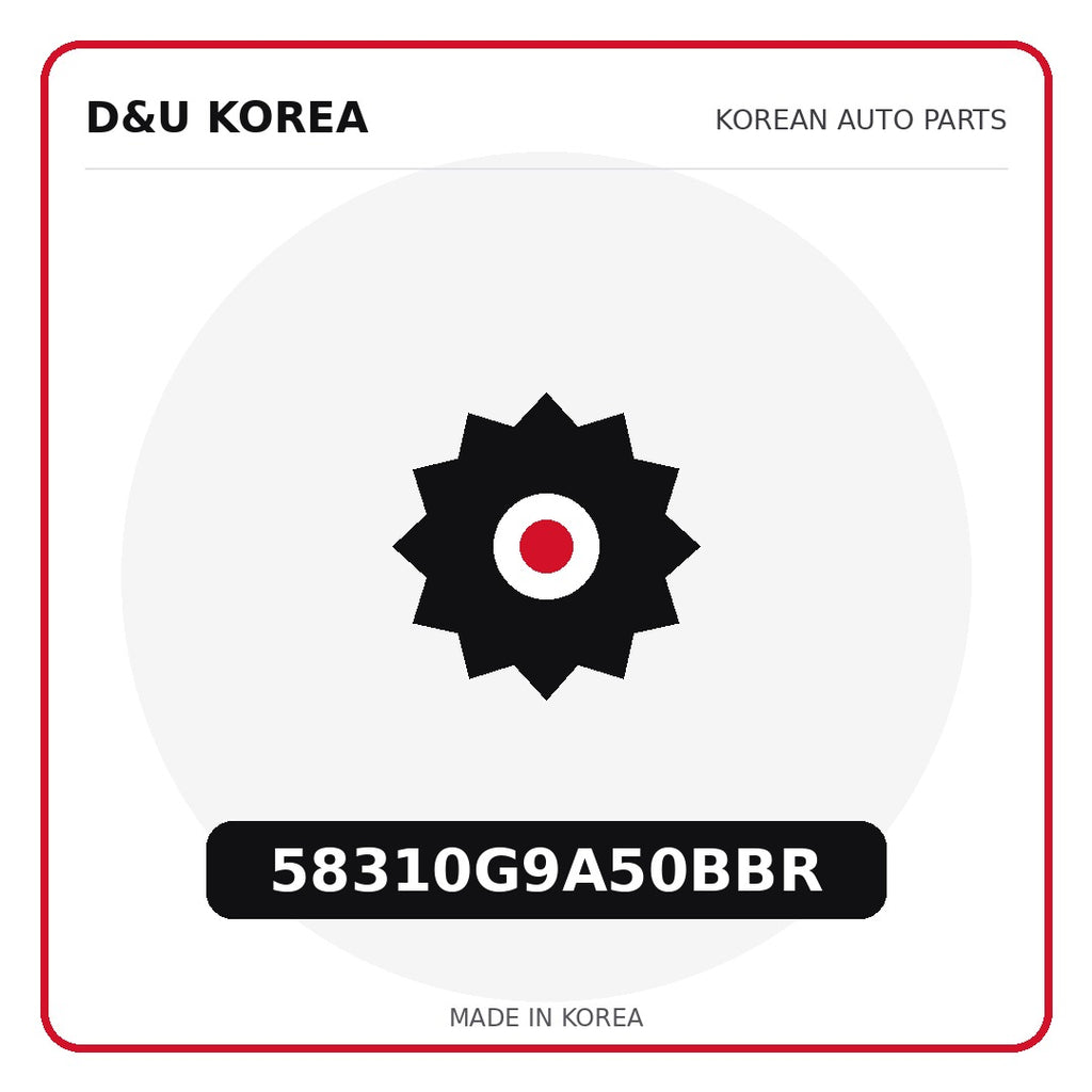 Genuine Mobis 58310G9A50BBR  for Korean vehicles | D&U Korea