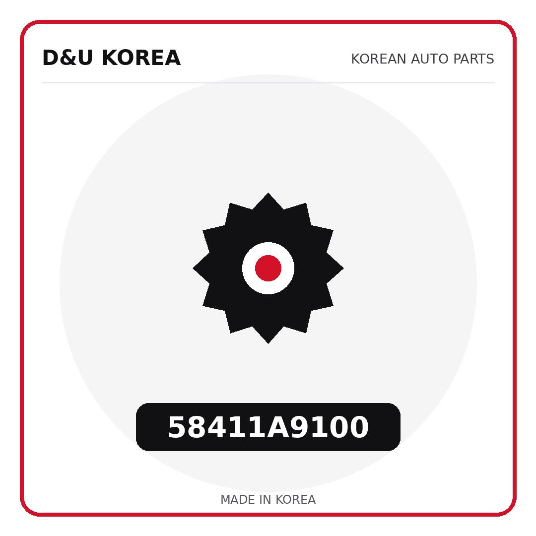 Genuine Mobis 58411A9100  for Korean vehicles | D&U Korea