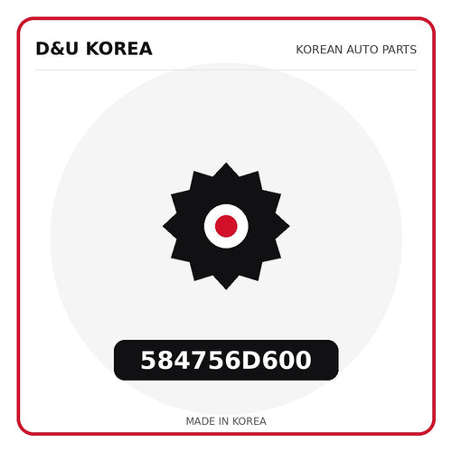 Genuine Mobis 584756D600  for Korean vehicles | D&U Korea