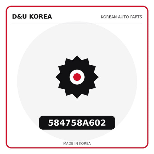 Genuine Mobis 584758A602  for Korean vehicles | D&U Korea