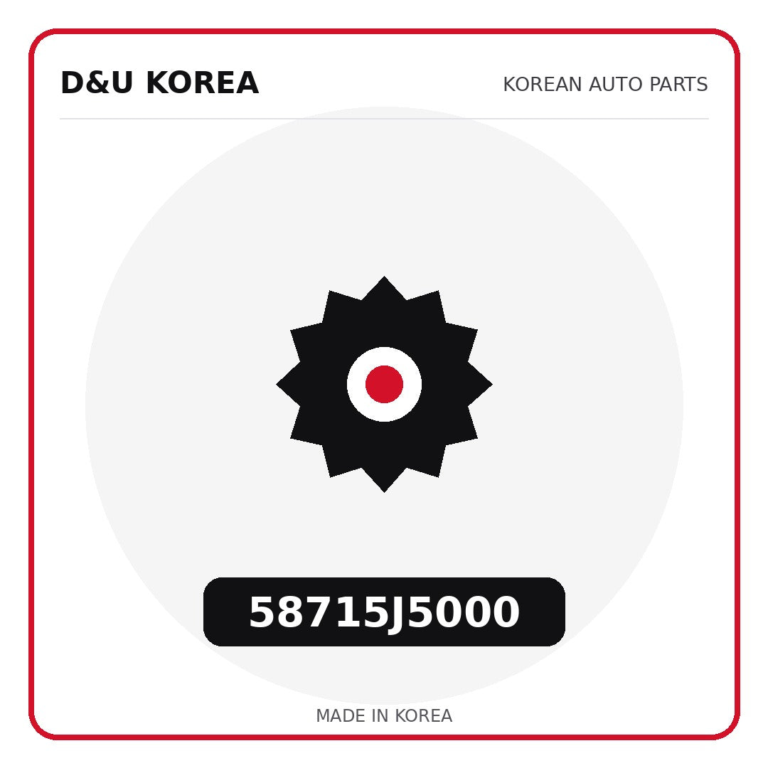 Genuine Mobis 58715J5000  for Korean vehicles | D&U Korea