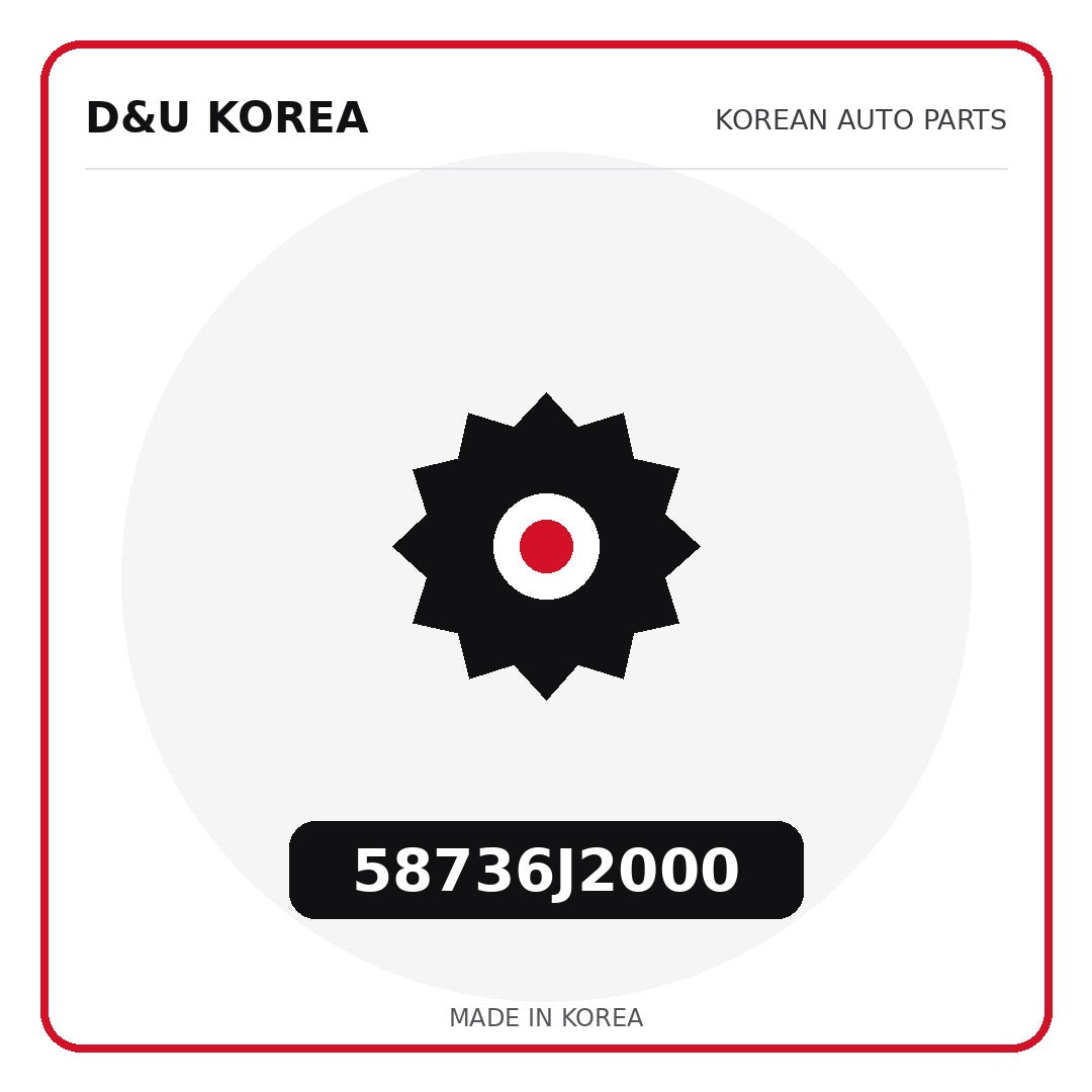 Genuine Mobis 58736J2000  for Korean vehicles | D&U Korea