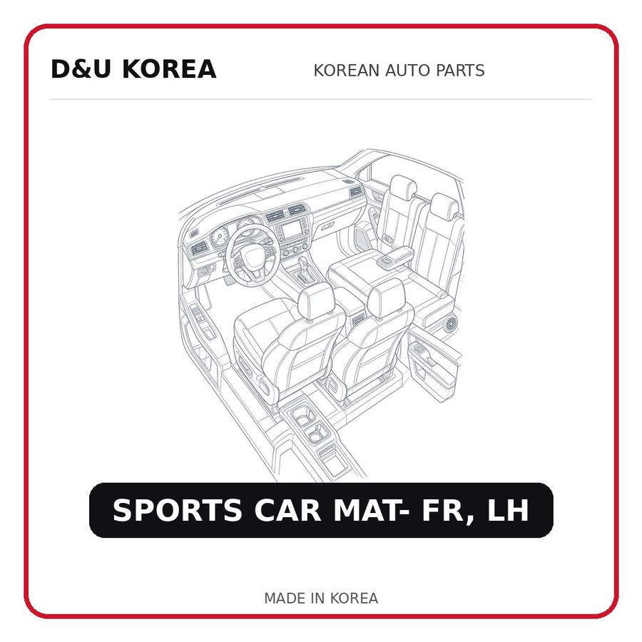 SPORTS CAR MAT- FR, LH
