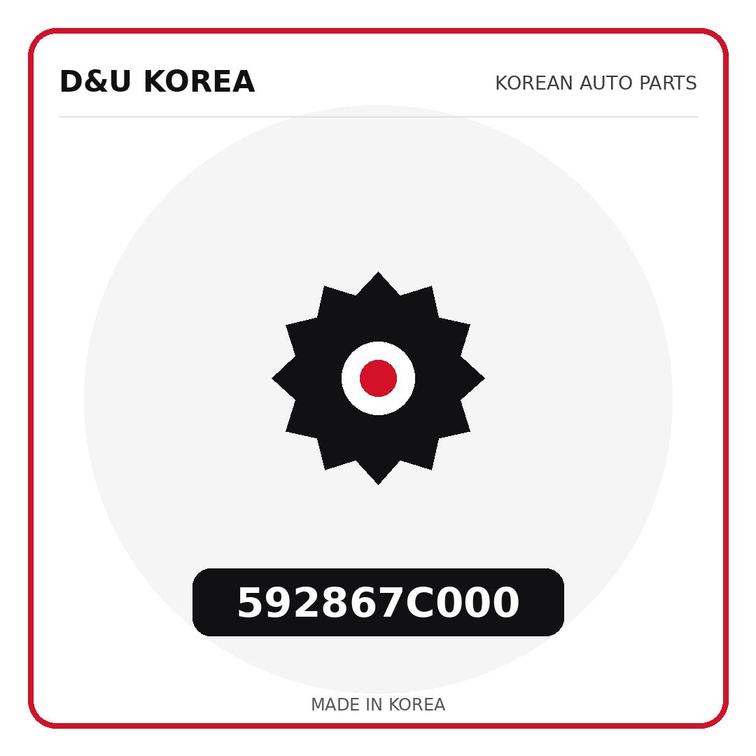 Genuine Mobis 592867C000  for Korean vehicles | D&U Korea