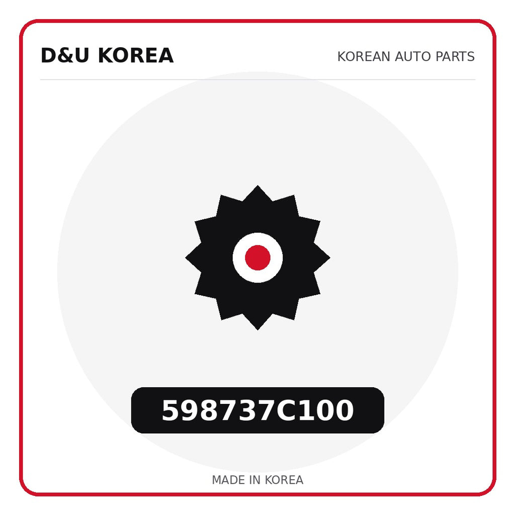 Genuine Mobis 598737C100  for Korean vehicles | D&U Korea