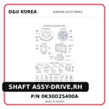 SHAFT ASSY-DRIVE,RH