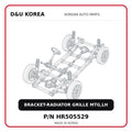 BRACKET-RADIATOR GRILLE MTG,LH