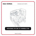 HOUSING-FR DR I/S HANDLE RH