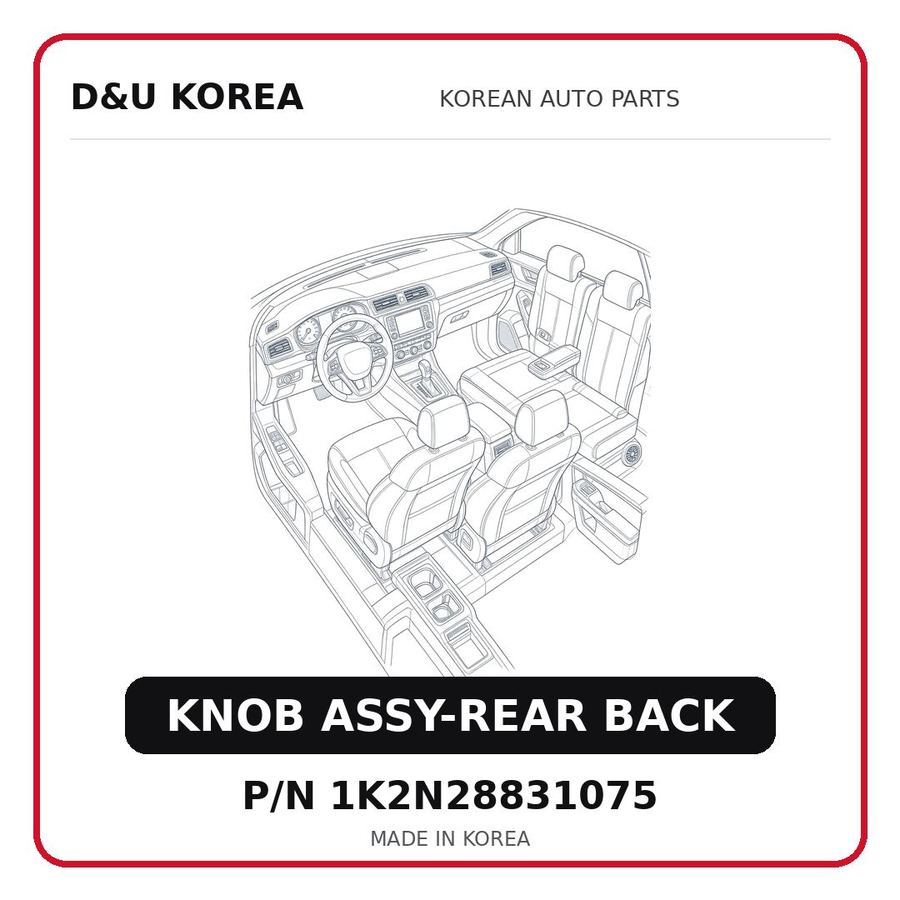 KNOB ASSY-REAR BACK