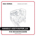 HANDLE ASSY-OUTER,LH