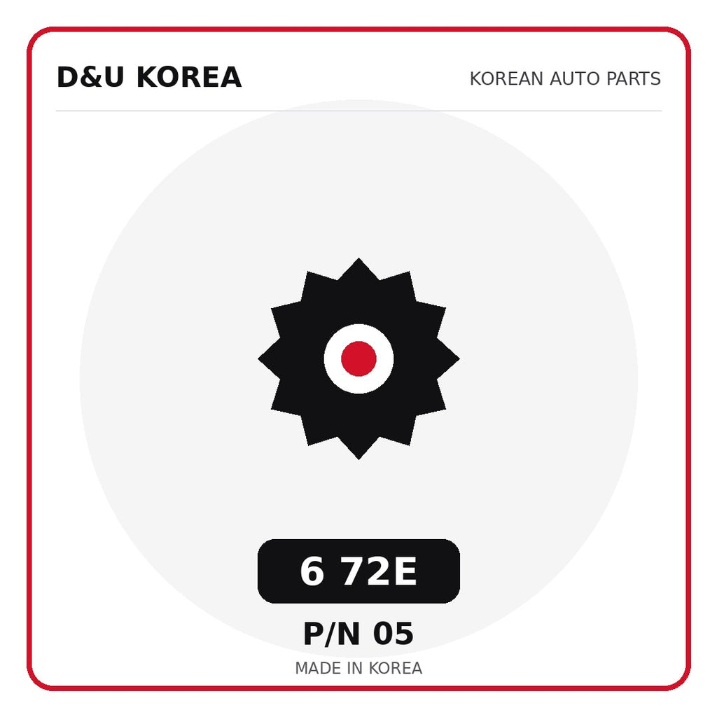 Genuine Mobis 6 72E 05 for Korean vehicles | D&U Korea
