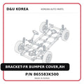 BRACKET-FR BUMPER COVER,RH