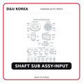 SHAFT SUB ASSY-INPUT