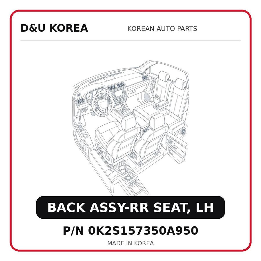 BACK ASSY-RR SEAT, LH