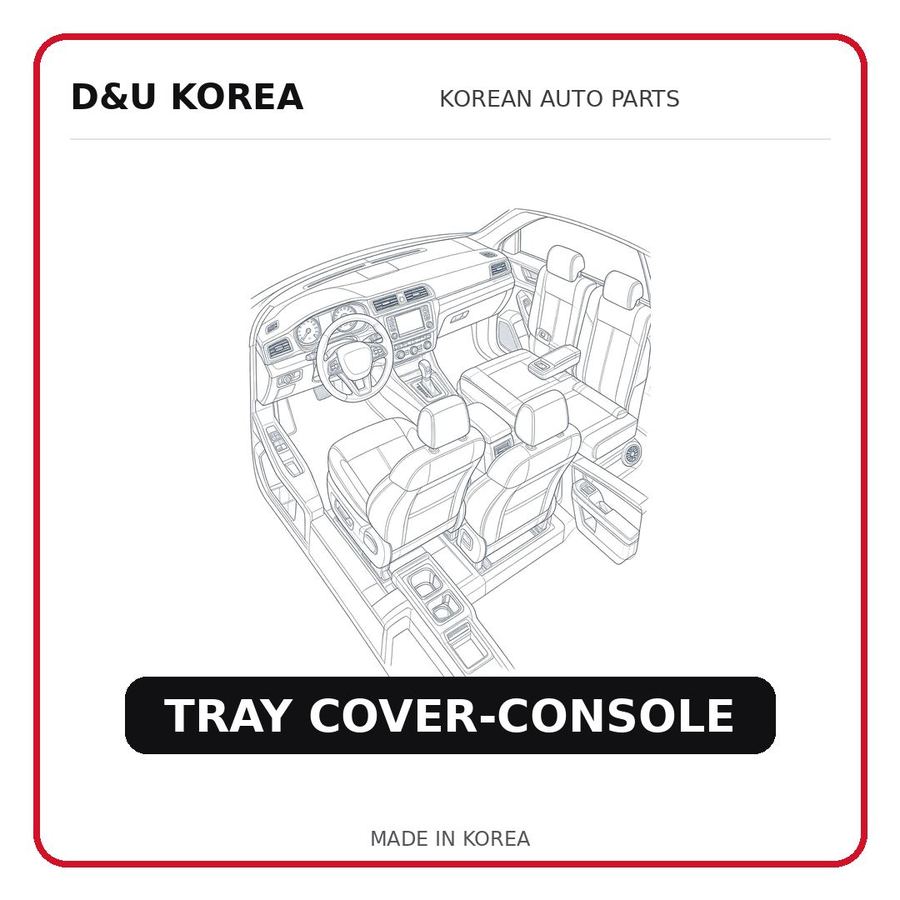 TRAY COVER-CONSOLE