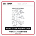 BODY ASSY-ROOM LAMP
