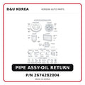 PIPE ASSY-OIL RETURN