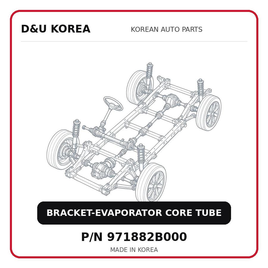 BRACKET-EVAPORATOR CORE TUBE