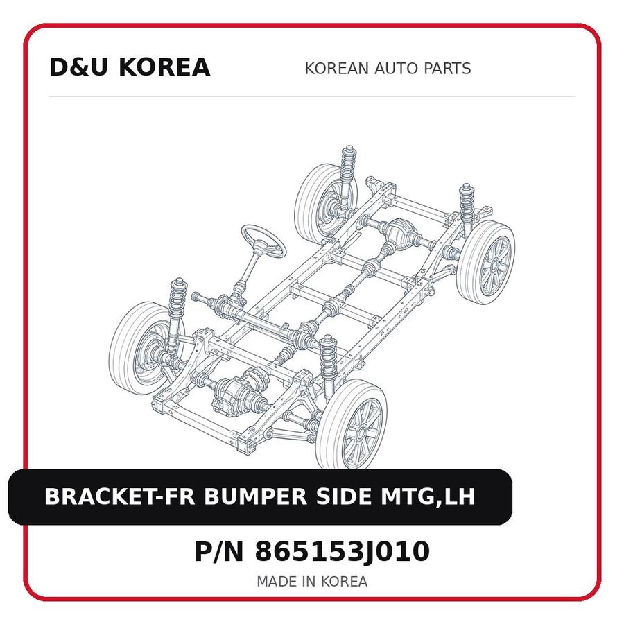 BRACKET-FR BUMPER SIDE MTG,LH