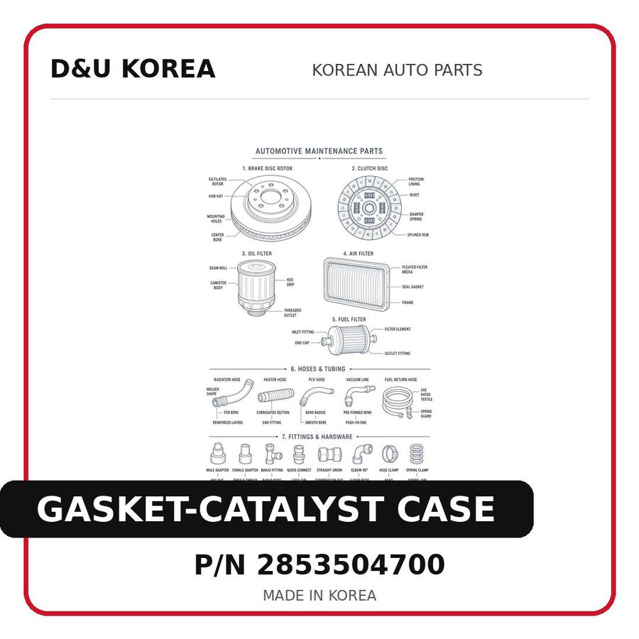 GASKET-CATALYST CASE