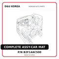 COMPLETE ASSY-CAR MAT