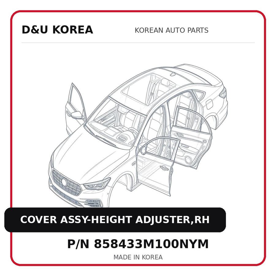 COVER ASSY-HEIGHT ADJUSTER,RH