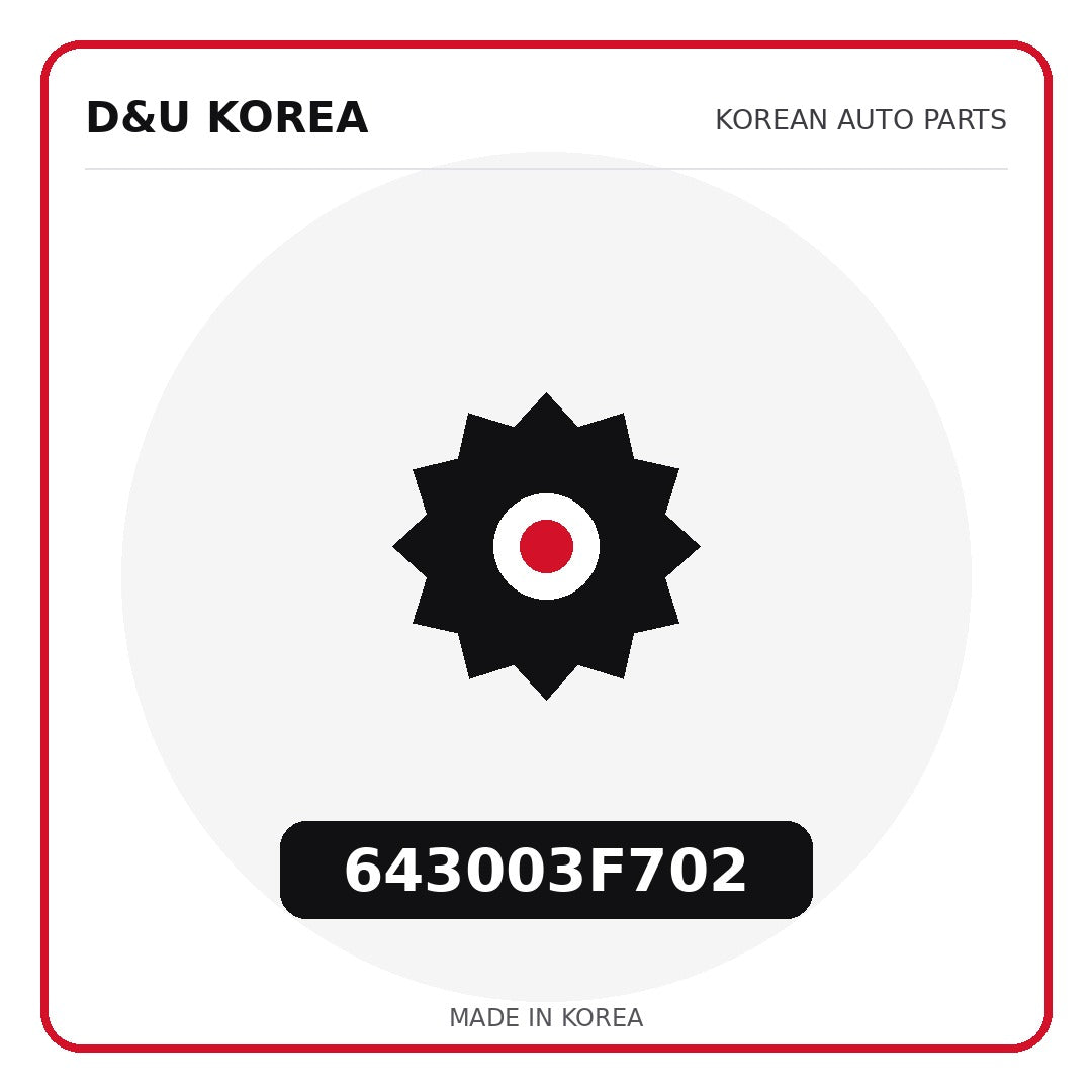 Genuine Mobis 643003F702  for Korean vehicles | D&U Korea