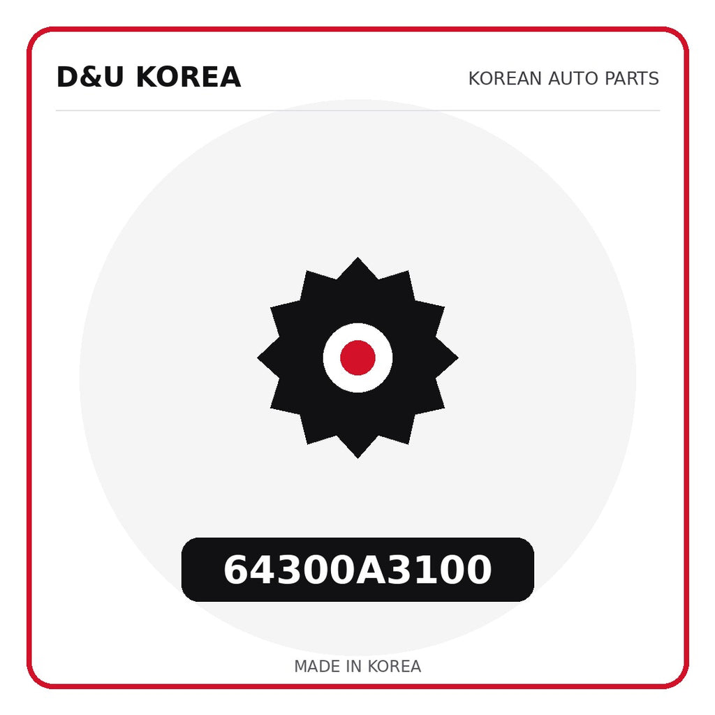 Genuine Mobis 64300A3100  for Korean vehicles | D&U Korea
