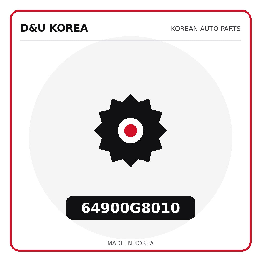 Genuine Mobis 64900G8010  for Korean vehicles | D&U Korea