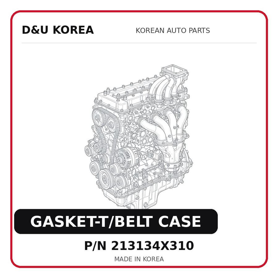 GASKET-T/BELT CASE
