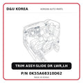 TRIM ASSY-SLIDE DR LWR,LH