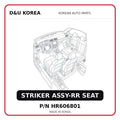 STRIKER ASSY-RR SEAT