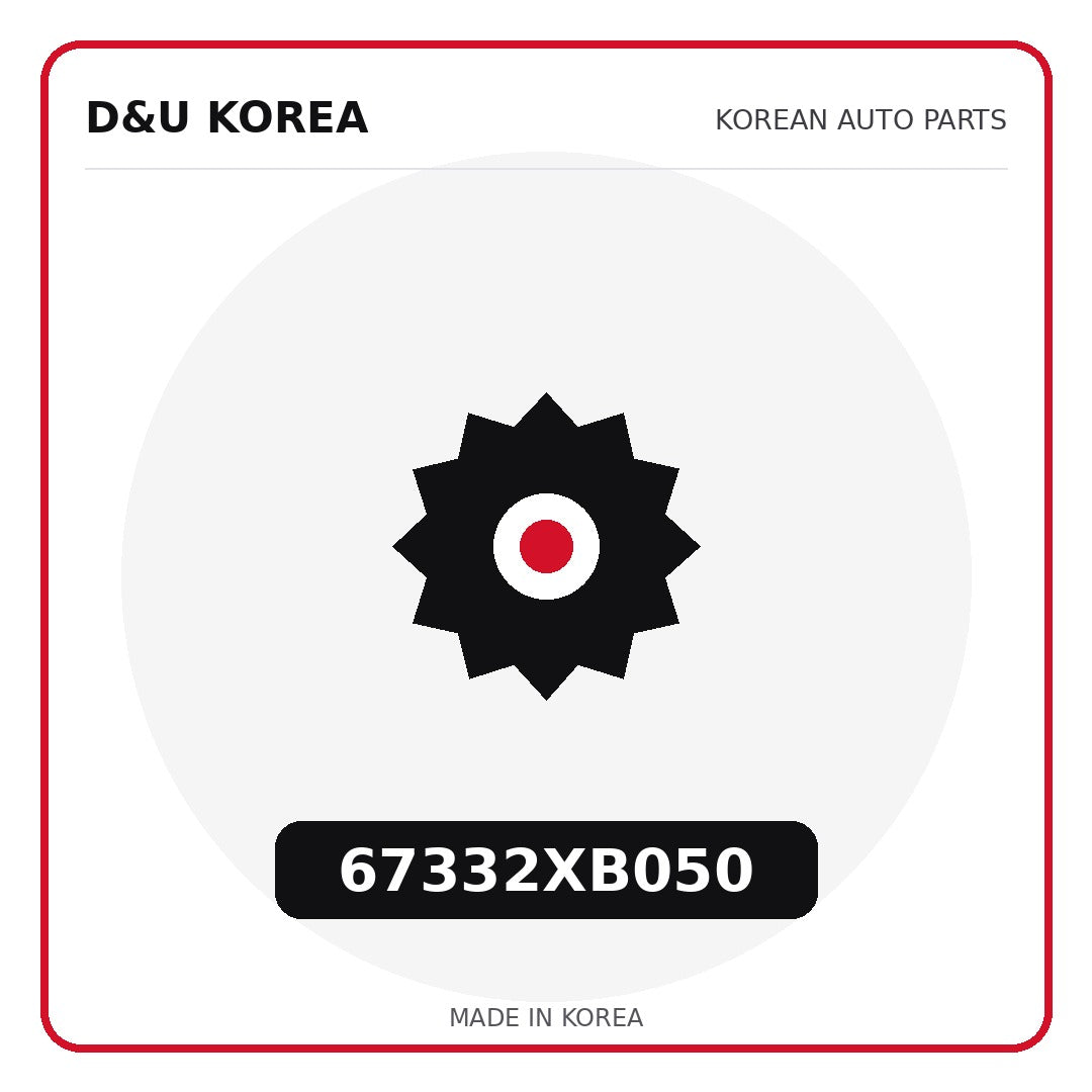Genuine Mobis 67332XB050  for Korean vehicles | D&U Korea