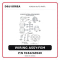 WIRING ASSY-FEM