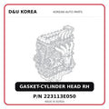 GASKET-CYLINDER HEAD RH