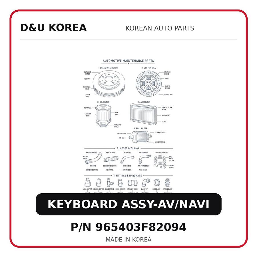 KEYBOARD ASSY-AV/NAVI