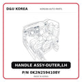 HANDLE ASSY-OUTER,LH