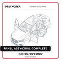 PANEL ASSY-COWL COMPLETE